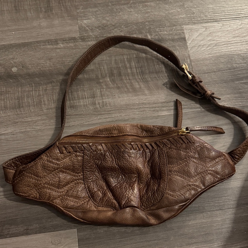 Free People Dark Brown Crossbody Bag